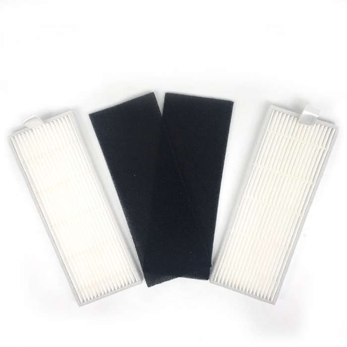 XI221 2 Pairs K614 Side Brushes + I205 Initial Effect Filter + 2 PCS I207 Filters Set for ILIFE A...