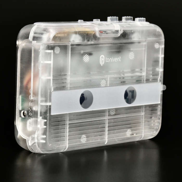 Tonivent TON007T Portable Bluetooth Tape Cassette Player, Support FM / Bluetooth Input and Output...