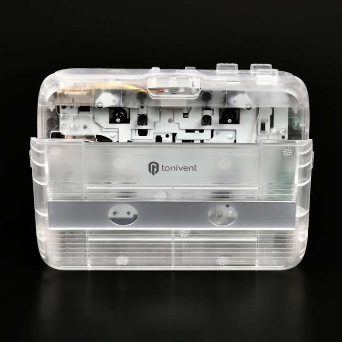 Tonivent TON007T Portable Bluetooth Tape Cassette Player, Support FM / Bluetooth Input and Output...