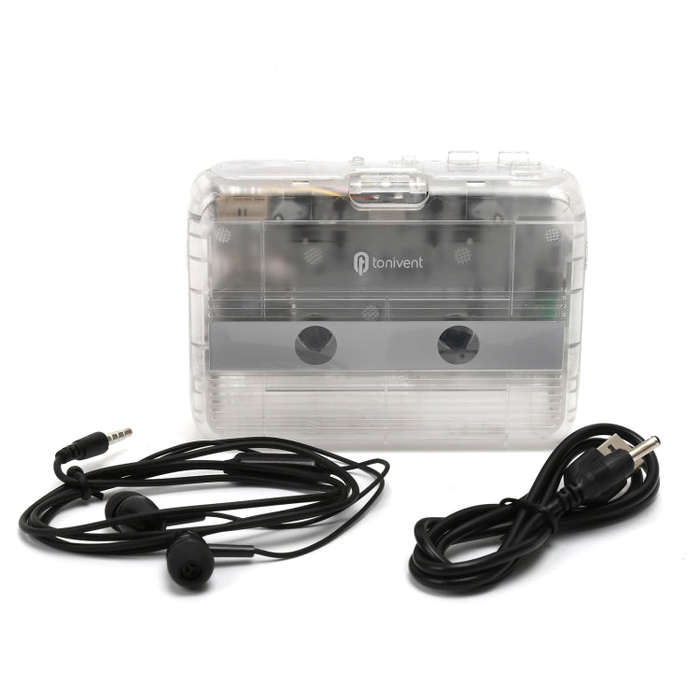 Tonivent TON007T Portable Bluetooth Tape Cassette Player, Support FM / Bluetooth Input and Output...