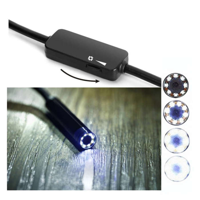 YPC110 8mm 2.0MP HD Camera WiFi Endoscope Snake Tube Inspection Camera with 8 LED, Waterproof IP6...
