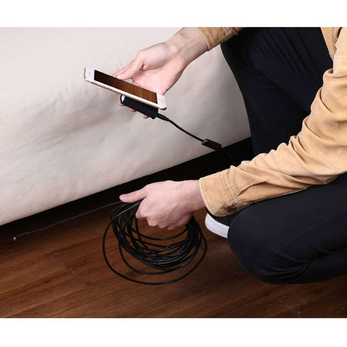 YPC110 8mm 2.0MP HD Camera WiFi Endoscope Snake Tube Inspection Camera with 8 LED, Waterproof IP6...