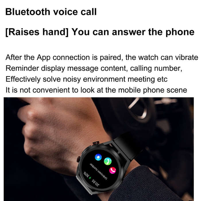 ET310 1.39 inch IPS Screen IP67 Waterproof Silicone Band Smart Watch, Support Body Temperature Mo...