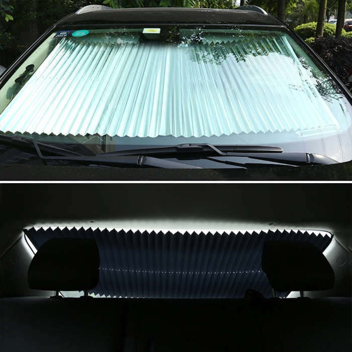Car Retractable Windshield Sun Shade Block Sunshade Cover for Solar UV Protect, Size: 80cm