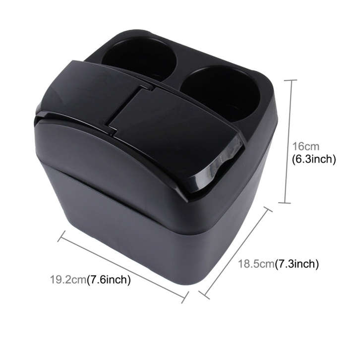 SHUNWEI SD-1605 Multifunction 3 in 1 Car Cup Holder Drink Bottle Can Garbage Can Portable Vehicle...