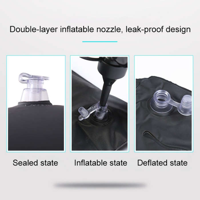 Universal Car Travel Inflatable Mattress Air Bed Camping Back Seat Couch, Size: 90 x 135cm(Grey)