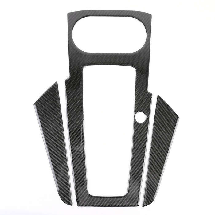 3 PCS Car Carbon Fiber Gear Panel Decorative Sticker for Audi A3 2014-2018, without Engine Start ...