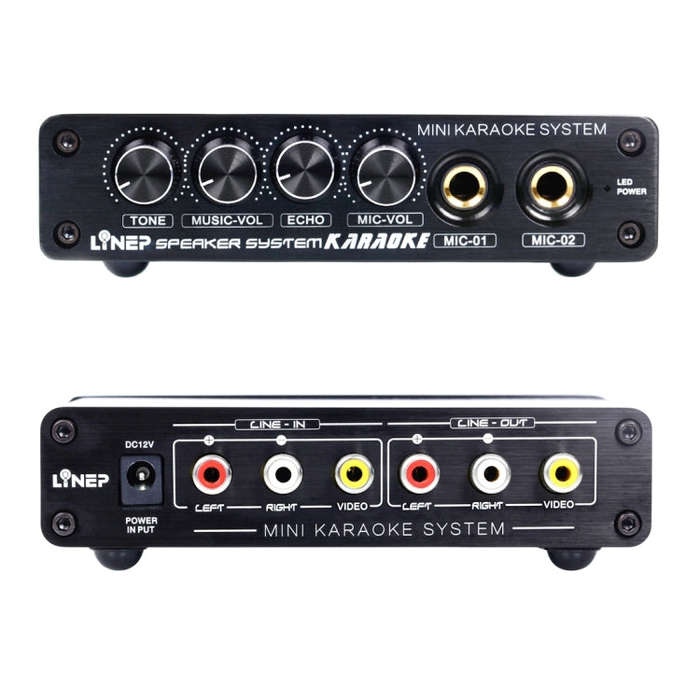 A933 Mini Karaoke Machine System Sound Mixer Amplifier for PC / TV / Mobile Phones, Support RCA i...