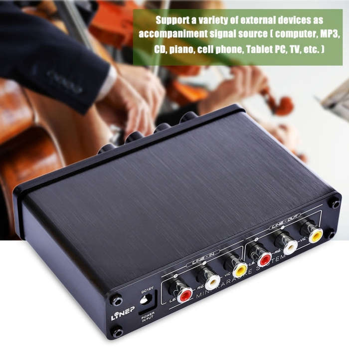 A933 Mini Karaoke Machine System Sound Mixer Amplifier for PC / TV / Mobile Phones, Support RCA i...