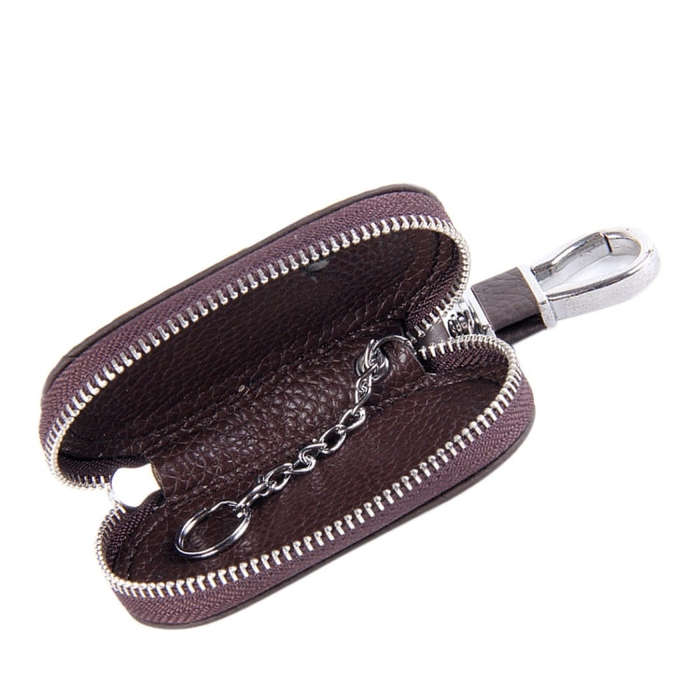 Universal Leather Crocodile Texture Waist Hanging Zipper Wallets Key Holder Bag (No Include Key)(...