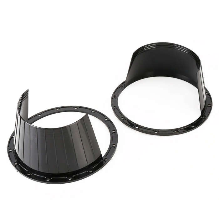 2 PCS 6.5 inch Car Auto Loudspeaker Plastic Waterproof Cover with Protective Cushion Pad, Inner D...