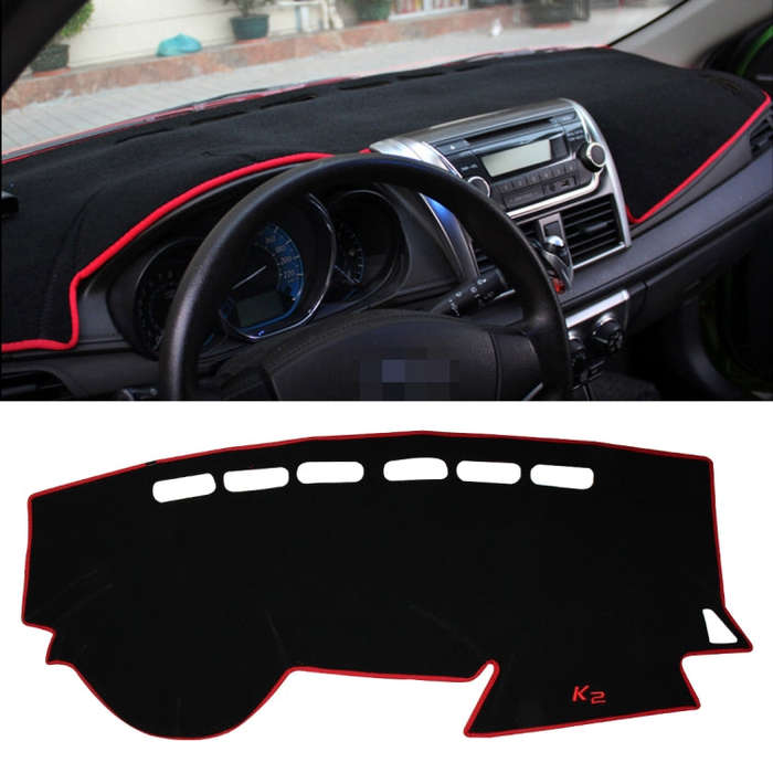 Left-hand Drive Car Light Instrument Panel Sunscreen Dashboard Mats Cover for Kia K2, Please Note...