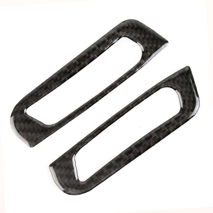 2 PCS Car A Column Air Outlet Carbon Fiber Decorative Sticker for Jeep Grand Cherokee 2011-2018