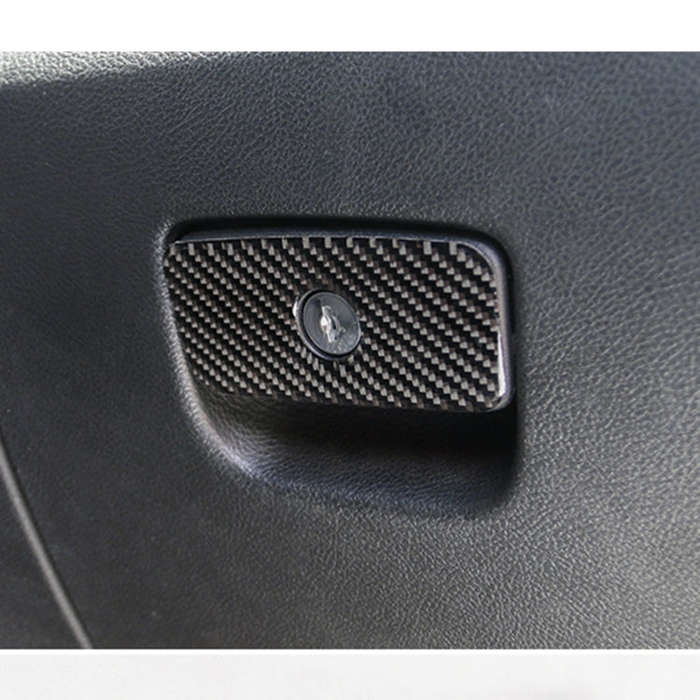 Car Front Passenger Seat Storage Box Carbon Fiber Decorative Sticker for Jeep Grand Cherokee 2011...