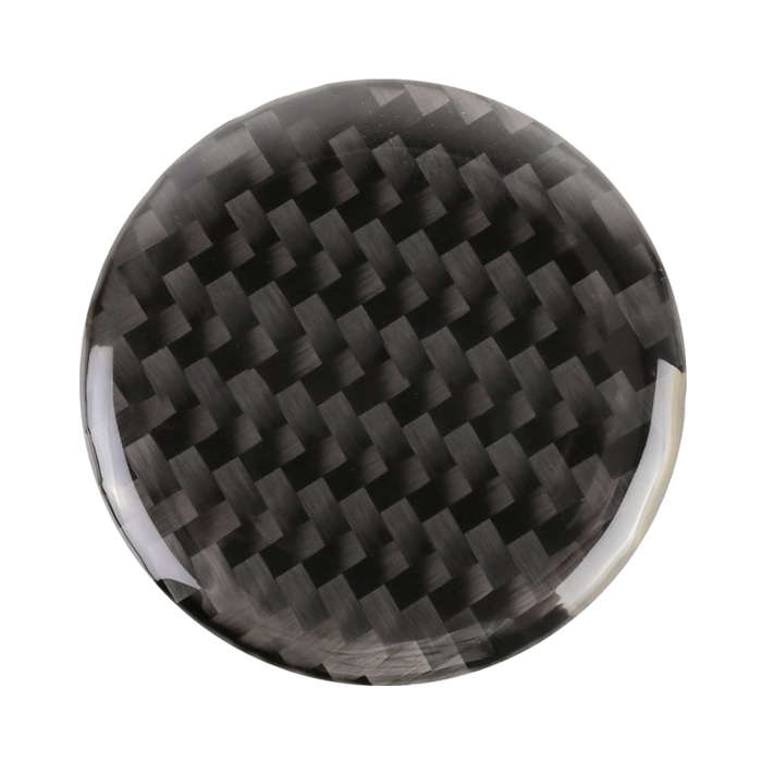 Car Water Cup Rotate Button Panel Carbon Fiber Decorative Sticker for Jeep Grand Cherokee 2014-2018