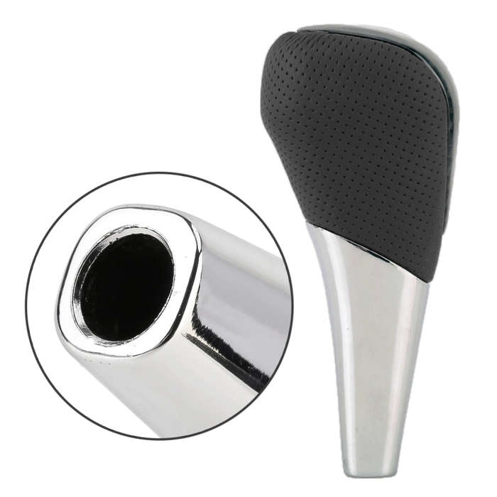 Universal High Carbon Fiber Texture Leather Hole Pattern Car Gear Shift Knob Modified Shifter Lev...