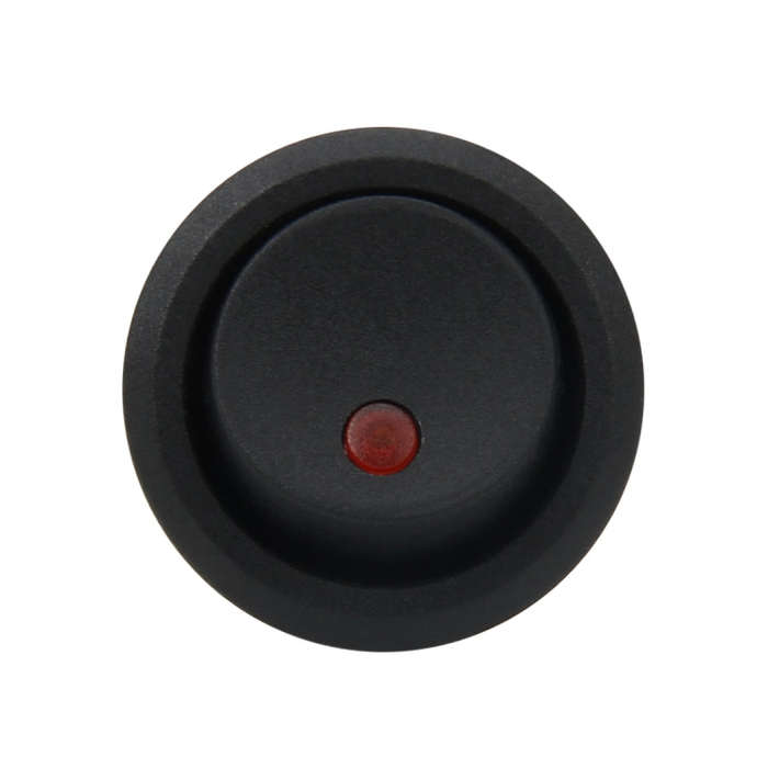 20 Amp 12 Volt Triple Plugs LED ON OFF Rocker Power Switch (Red Light)