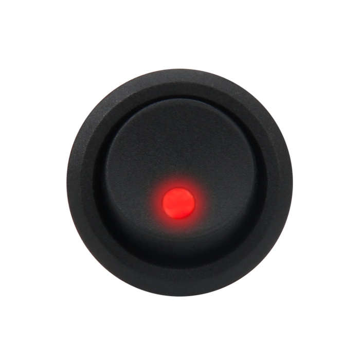 20 Amp 12 Volt Triple Plugs LED ON OFF Rocker Power Switch (Red Light)