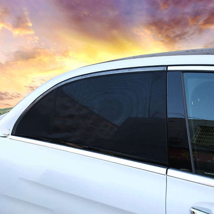 2 PCS Car Rear Window Net Yarn Sunscreen Insulation Window Sunshade Cover, Size: 113*50cm