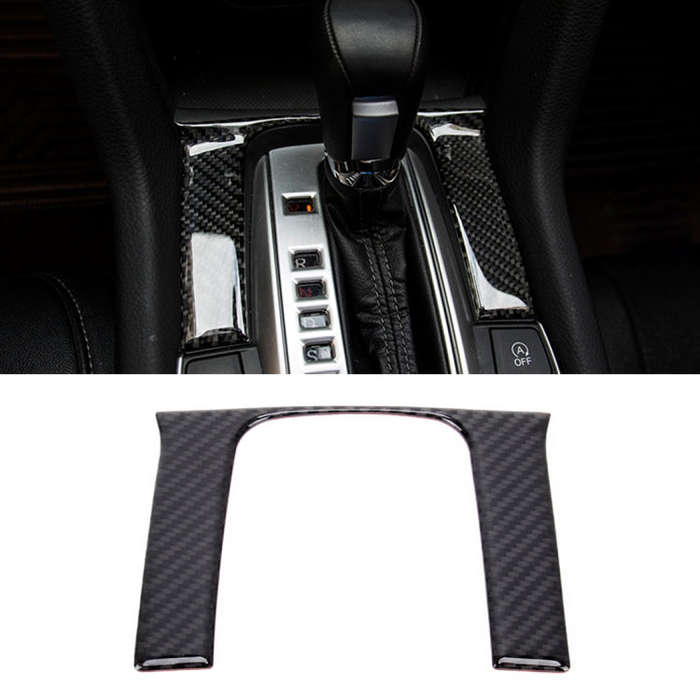 Carbon Fiber 3D DIY Shift Gear Panel Knob Cover Trim Decorative Sticker for Honda Civic 10th Gen ...