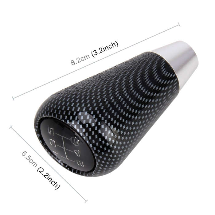 Universal Vehicle Modified Resin Shifter Manual 6-Speed Gear Shift Knob, Size: 8.2*5.5cm (Black W...