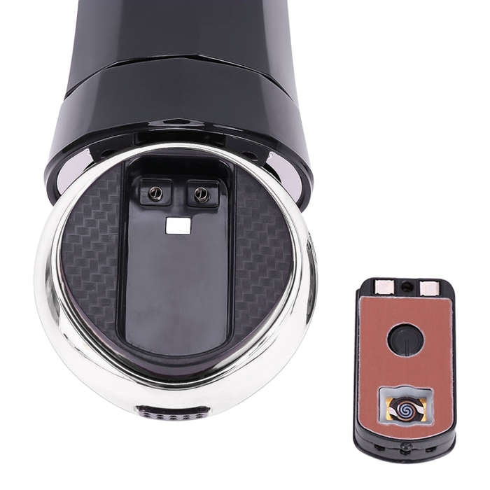 2 in 1 Universal Car Detachable Electronic Cigarette Lighter + Trash Rubbish Bin Ashtray(Silver)