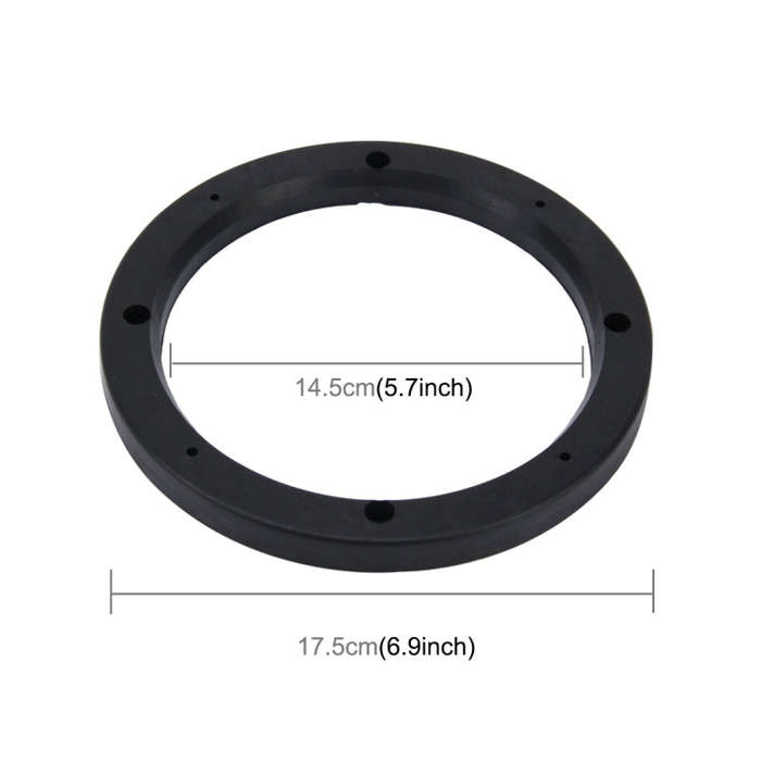 2 PCS 6.5 inch Car Auto ABS Loudspeaker Base Protection Hollow Cover Holder Mat, Inner Diameter: ...