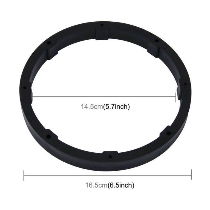 2 PCS 6.5 inch Car Auto ABS  Loudspeaker Base Protection Solid Cover Holder Mat, Inner Diameter: ...