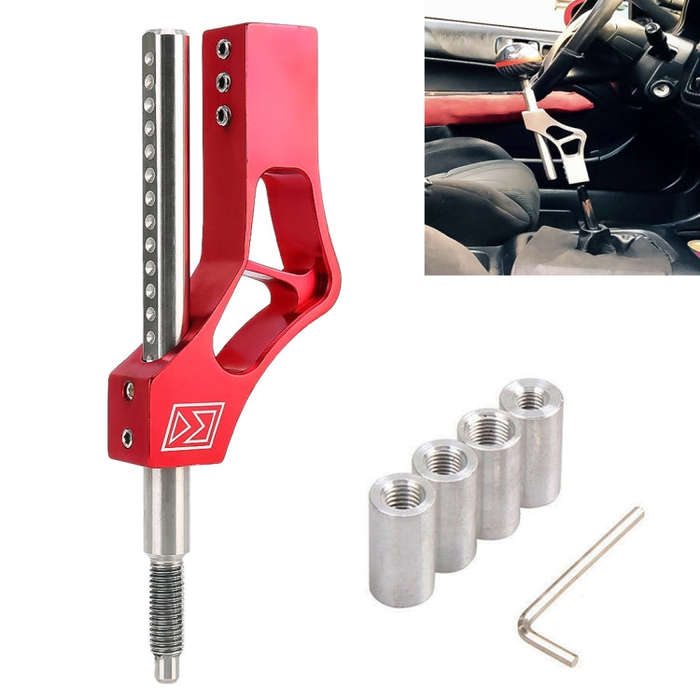 Car Modification Heightening Gear Shifter Extension Rod Adjustable Height Adjuster Lever Shift Le...