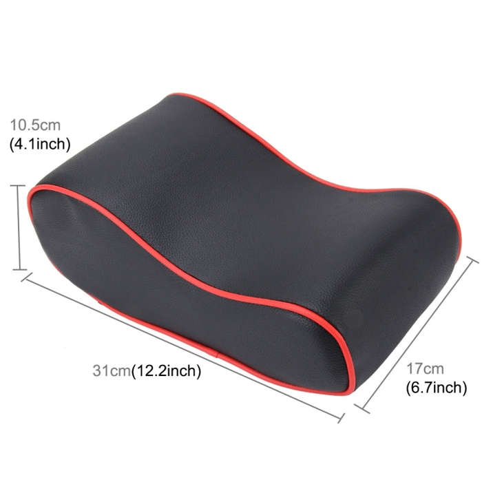 Universal Car PU Leather and Memory Foam Wrapped  Armrest Box Breathable Car Armrest Box Mat with...
