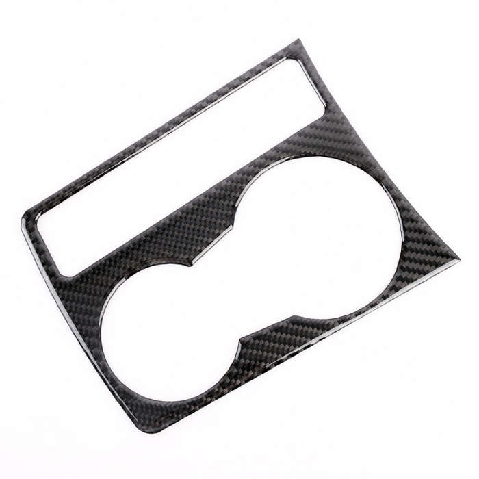 Car Carbon Fiber Water Cup Holder Decorative Sticker for Audi A4L / A5 / Q5 2009-2016
