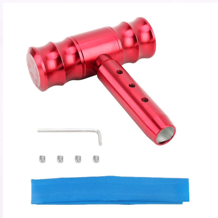 Universal Car Thread T-shaped Gear Head Gear Shift Knob(Red)