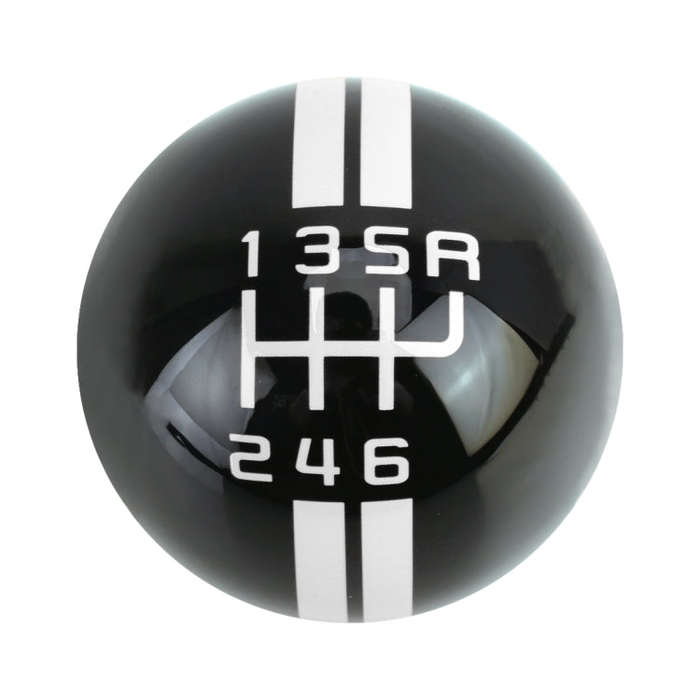 Universal Vehicle Ball Shape Modified Resin Shifter Manual 6-Speed Right-R Gear Shift Knob(Black ...