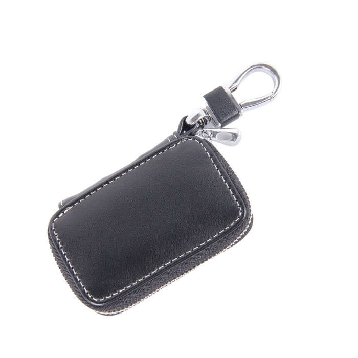 Universal Leather Flash Powder Texture Waist Hanging Zipper Wallets Key Holder Bag (No Include Ke...