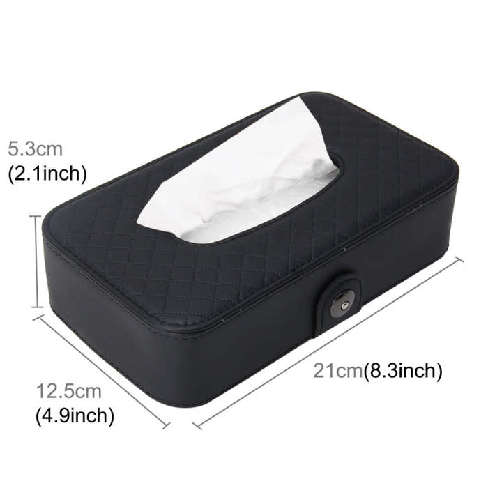 Universal Car Facial Tissue Box Case Holder Tissue Box Fashion and Simple Paper Napkin Bag with N...