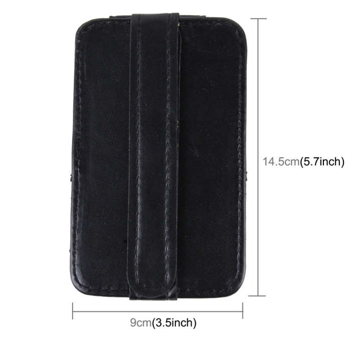 FUDAOCHE Multi-functional Auto Car Sun Visor Sunglasses Holder Card CD Storage Holder Pouch Bag(B...