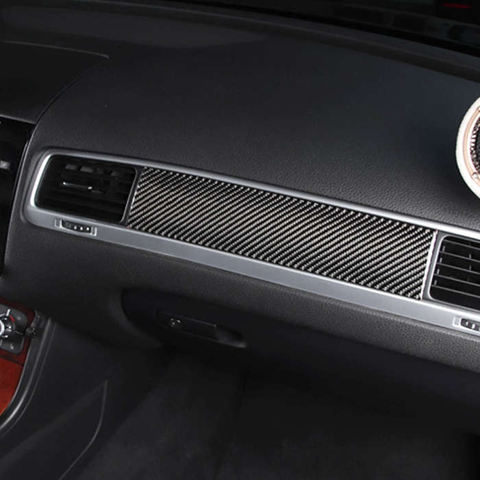 Car Carbon Fiber Dashboard Panel Decorative Sticker for Volkswagen Touareg 2011-2018