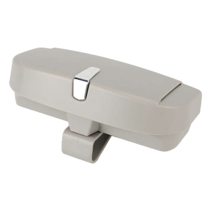 Car Multi-functional Glasses Case Sunglasses Box with Card Slot, Flat Style (Grey)