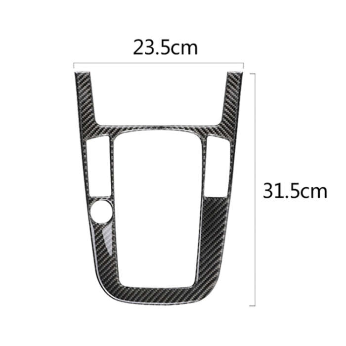 Car Carbon Fiber Gear Position Panel Decorative Sticker for Audi 2010-2018 Q5 / 2009-2016 A4L / 2...