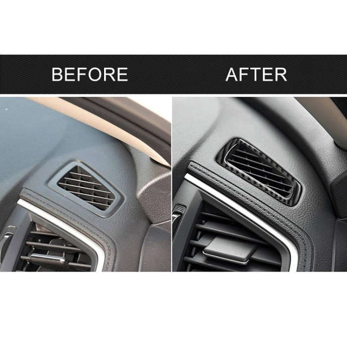 Car Carbon Fiber Left Drive Instrument Air Outlet Decorative Sticker for Honda Tenth Generation C...