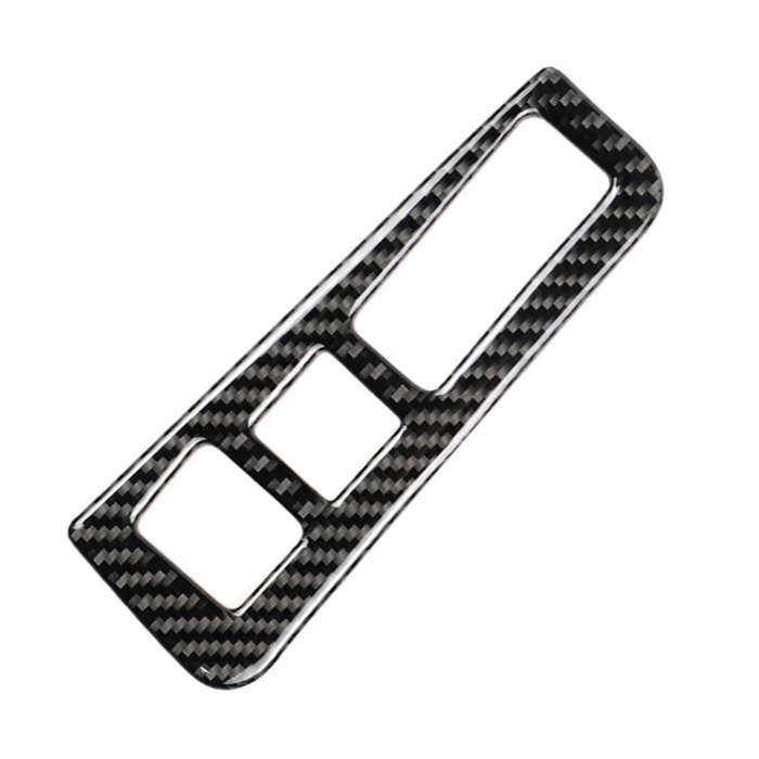 Car Carbon Fiber Headlight Switch Frame Decorative Sticker for Cadillac XT5 2016-2017, High Versi...