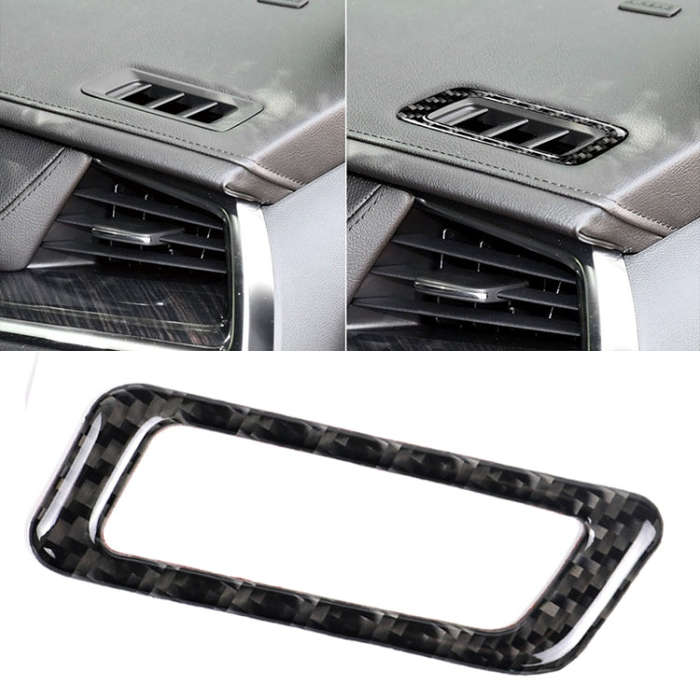 Car Carbon Fiber Air Outlet Decorative Sticker for Cadillac XT5 2016-2017, Left Drive