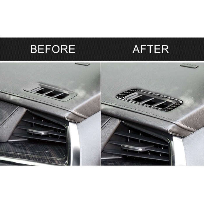Car Carbon Fiber Air Outlet Decorative Sticker for Cadillac XT5 2016-2017, Left Drive