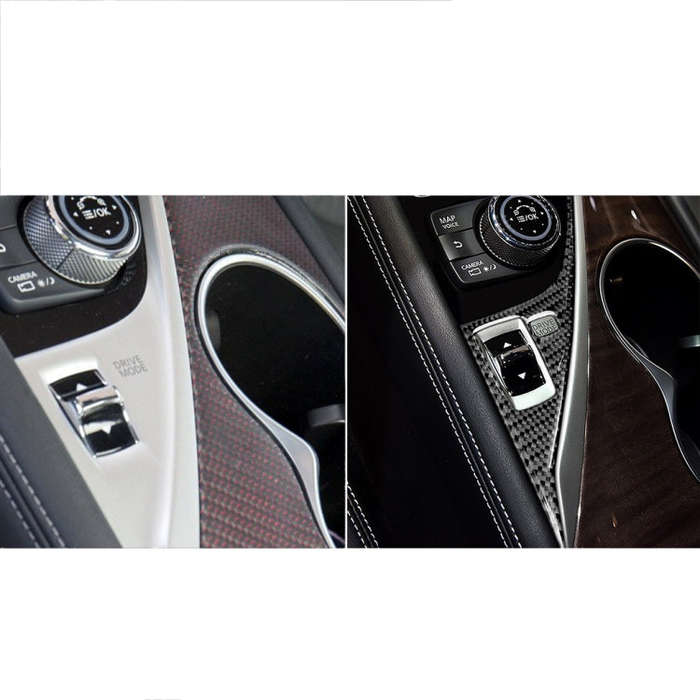 Car  Left Drive Carbon Fiber Driver Panel Decorative Sticker for Infiniti Q50 / Q60 2014-2020