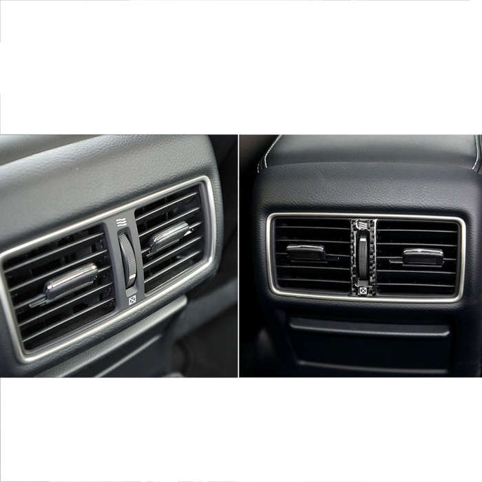 Car Carbon Fiber Rear Air Outlet Decorative Sticker for Infiniti Q50 / Q60 2014-2020
