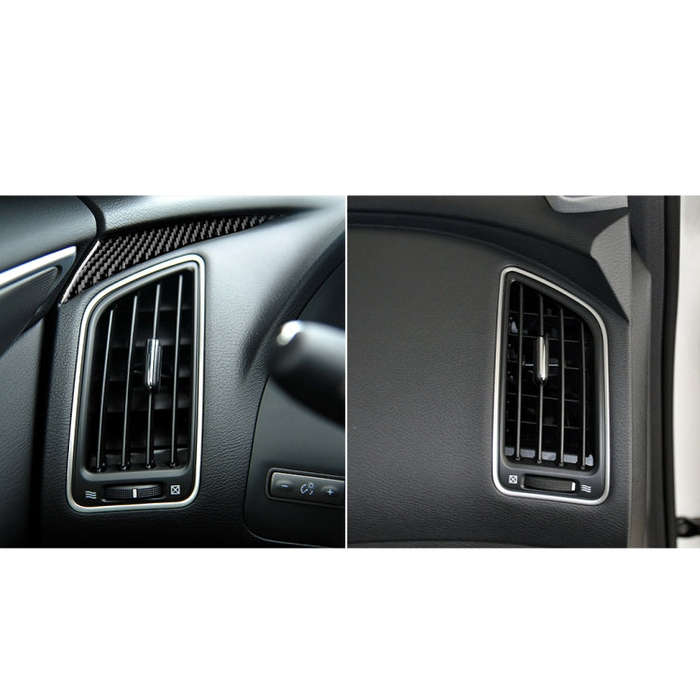 Car Carbon Fiber Left Side of the Dashboard Decorative Sticker for Infiniti Q50 / Q60 2014-2020, ...