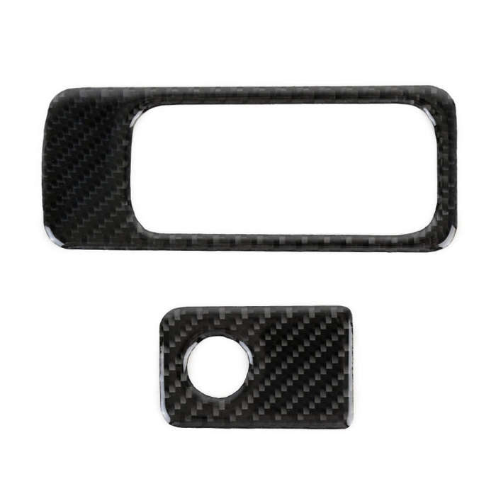 Car Carbon Fiber Front Passenger Seat Storage Handle Decorative Sticker for Volkswagen Tiguan L