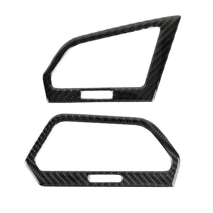 Car Carbon Fiber Central Control Side Air Outlet Frame Decorative Sticker for Volkswagen Tiguan L