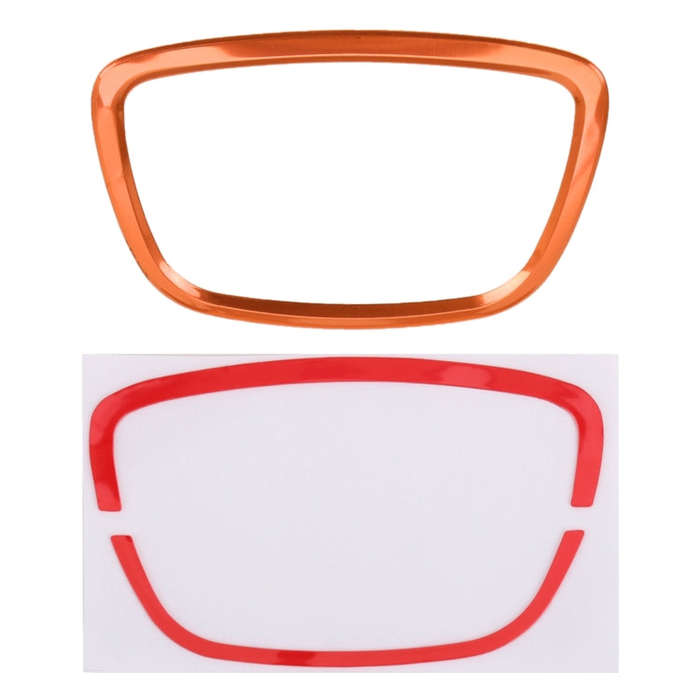 Car Auto Steering Wheel Ring Cover Trim Sticker Decoration for Audi (Orange)
