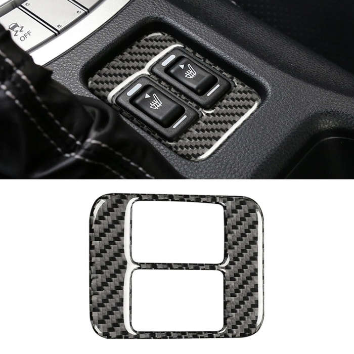 Car Carbon Fiber Seat Heating Panel Decorative Sticker for Subaru BRZ / Toyota 86 2013-2019, Left...